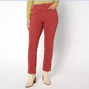 Belle by Kim Gravel Petite Flexibelle Curvy Pocket Jean Spiced Apple 12P A655302